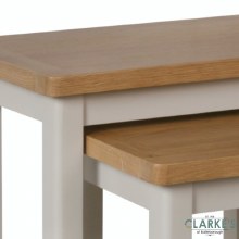 Additional picture of Purdi Painted Nest of 2 Tables