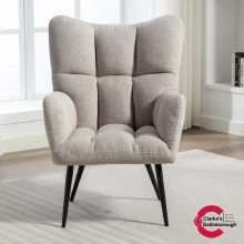 Additional picture of Reese Accent Chair Light Grey