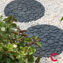 Additional picture of Round River Rock Garden Path Stepping Stone Grey
