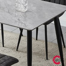 Additional picture of Roma Dining Set - Sintered Stone Top Table and 4 Chairs