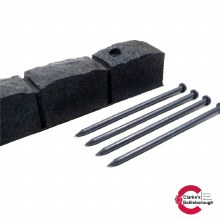 Additional picture of Roman Stone Edging Grey 120x7x8cm