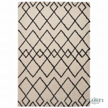 Additional picture of Royal Nomadic A638 White/Black Rug 120 x 170cm