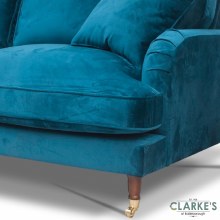 Additional picture of Rupert 2 Seater Velvet Sofa Teal