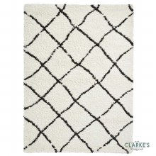Additional picture of Scandi Berber G257 White/Black Rug 120 x 170cm