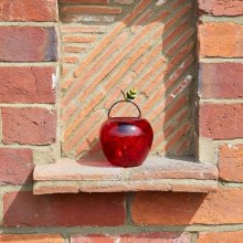 Additional picture of Funky Red Apple - Solar Garden Decor