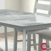 Additional picture of Sorrento Dining Set with 6 PU Chairs