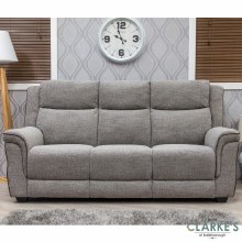 Additional picture of Spencer 3 seater fabric sofa light grey