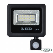 Additional picture of Auriga Ultra PIR 20W LED Flooflight IP66 Black