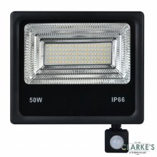 Additional picture of Auriga Ultra PIR 50W LED Flooflight IP66 Black
