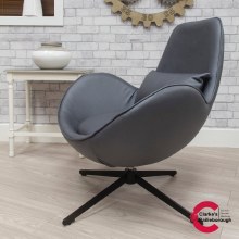 Additional picture of Swirl Swivel Chair Grey