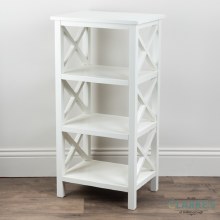Additional picture of Rivera 4 Tier Shelf Unit White