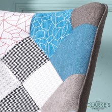 Additional picture of Taylor patched accent chair