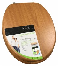 Additional picture of Tema Woodland Oak Toilet Seat