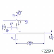 Additional picture of L Shape Chrome Tile Trim 10mm
