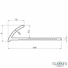 Additional picture of Quadrant Silver Tile Trim 8mm