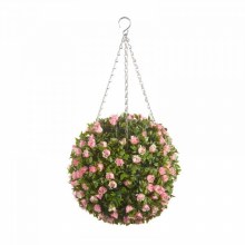Additional picture of Topiary Pink Rose Ball 30cm