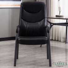Additional picture of Travis Contemporary Fireside Chair Black