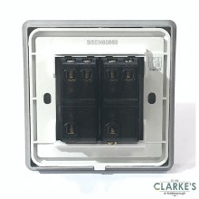 Additional picture of Trendi Switch 2 Gang Gloss Silver Rocker Switch
