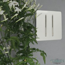 Additional picture of Trendi Switch 2 Gang Gloss White Rocker Switch