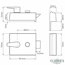 Additional picture of Union Standard Cylinder Front Door Nightlatch Lock