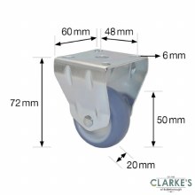 Additional picture of Wgner Equipment Fixed Castor Wheel ECO 50mm