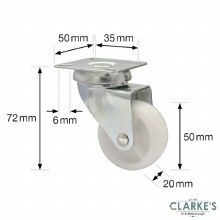 Additional picture of Wgner Equipment Swivel Castor Wheel 50mm