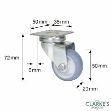 Additional picture of Wgner Equipment Swivel Castor Wheel ECO 50mm