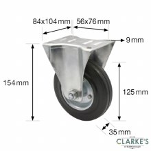 Additional picture of Wagner Fixed Castor for Transport Equipment 125mm