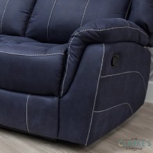 Additional picture of Walton 2 Seater Recliner Sofa Denim