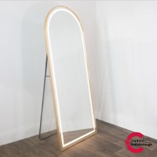 Additional picture of Modena LED Cheval Arch Mirror Gold