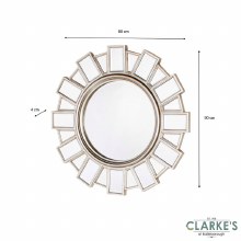 Additional picture of Gemma Silver Mirror 90cm