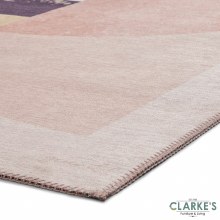 Additional picture of Michelle Collins AB0157 Printed Rose Rug 120 x 170cm