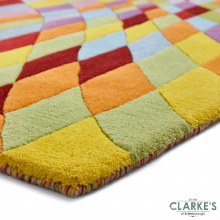 Additional picture of Prism PR101 Wool Multicolour Rug 120 x 170cm