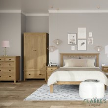 Additional picture of Purdi Oak Full Hanging Wardrobe