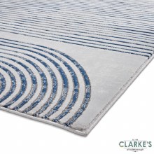 Additional picture of Apollo 2683 Grey/Navy Rug 120 x 170cm