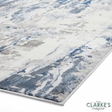 Additional picture of Apollo GR580 Grey/Navy Rug 120 x 170cm