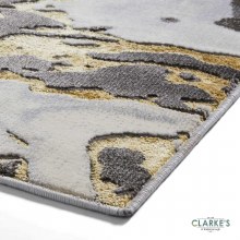Additional picture of Apollo GR584 Grey/Gold Rug 160 x 220cm
