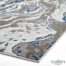 Additional picture of Apollo GR584 Grey/Navy Rug 120 x 170cm