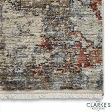 Additional picture of Athena Rug 18597 Grey / Terra 160 x 220cm