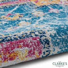 Additional picture of Boston Blue / Fuchsia Rug 120 x 170cm