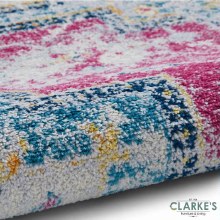Additional picture of Boston Fuchsia / Blue Rug 120 x 170cm