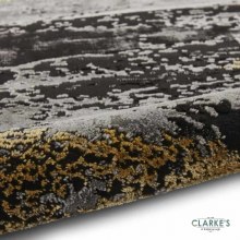 Additional picture of Craft 19788 Black / Gold Rug 120 x 170cm