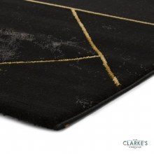 Additional picture of Craft 23299 Black / Gold Rug  160 x 220cm