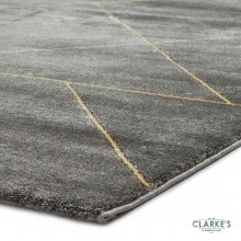 Additional picture of Craft 23486 Dark Grey / Gold Rug  120 x 170cm
