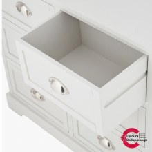 Additional picture of Croft Linen Pine Wood 6 Drawer Sideboard