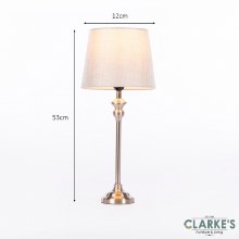 Additional picture of Dani Mini Buffet Lamp Silver/Grey 53cm