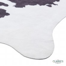 Additional picture of Faux Cow Skin Rug Black/White 130 x 155cm