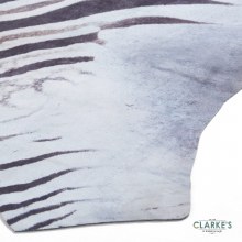 Additional picture of Faux Zebra Skin Rug Black/White 130 x 155cm