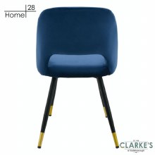 Additional picture of Bursa Velvet Dining Chair Navy