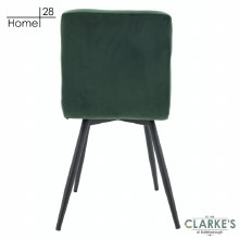 Additional picture of Palma Velvet Dining Chair Green